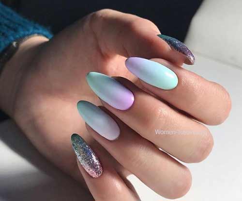 Ombre pastel sur les ongles 2026