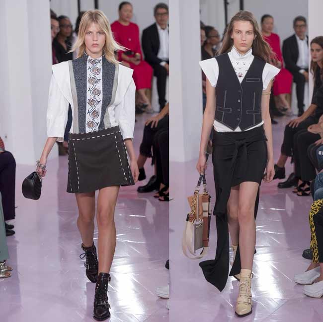 Chloé printemps-été 2026 nouvelles mini jupes