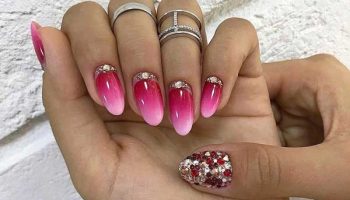 Conception ombrée sur les ongles