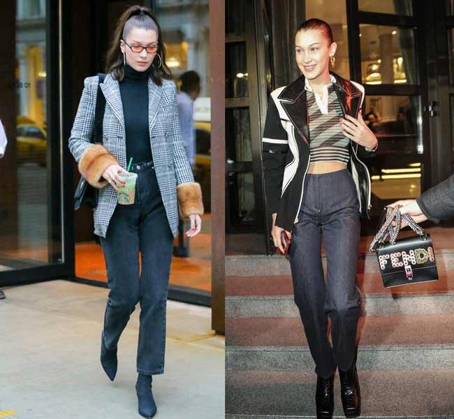 Jean droit à la mode