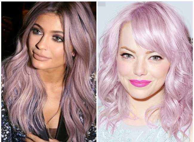 Nuance lilas-violet sur les cheveux 2026