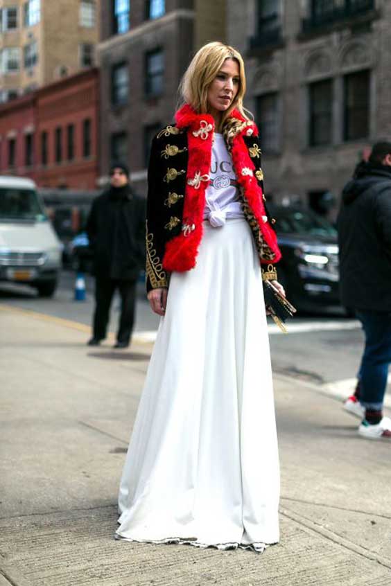 Jupe longue blanche tendance 2026