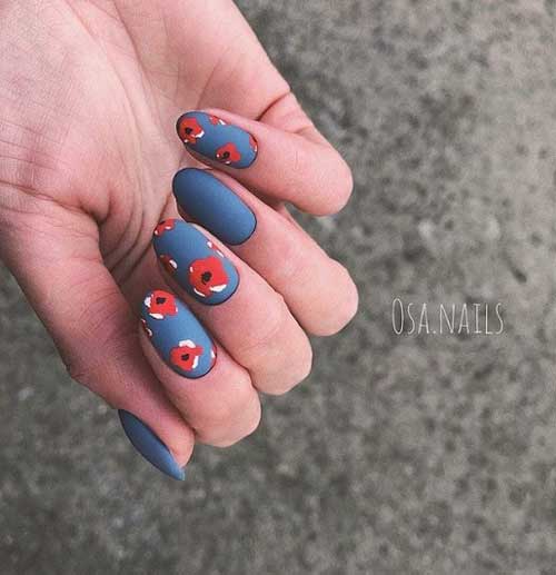 Manucure pour ongles courts mat