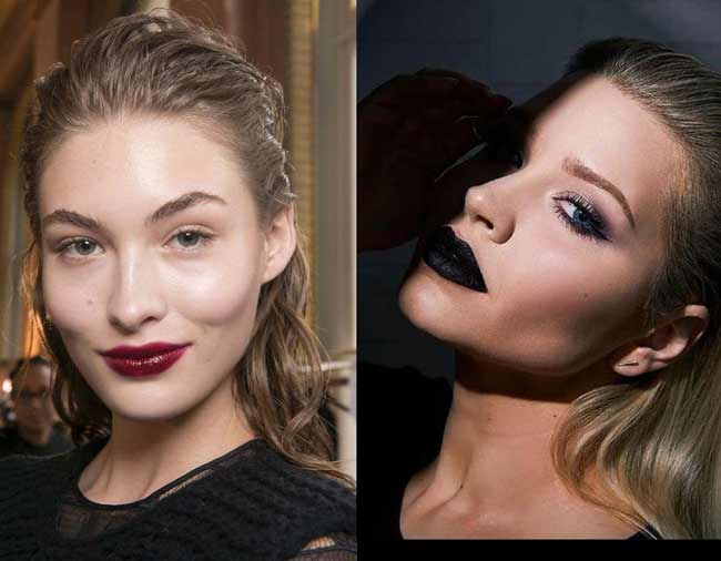 Rouge à lèvres foncé - mode 2026