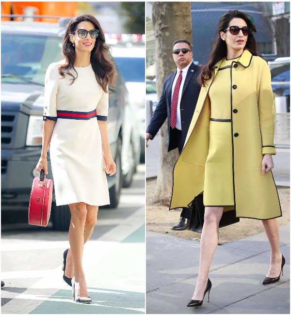 Une entreprise élégante ressemble à Amal Clooney