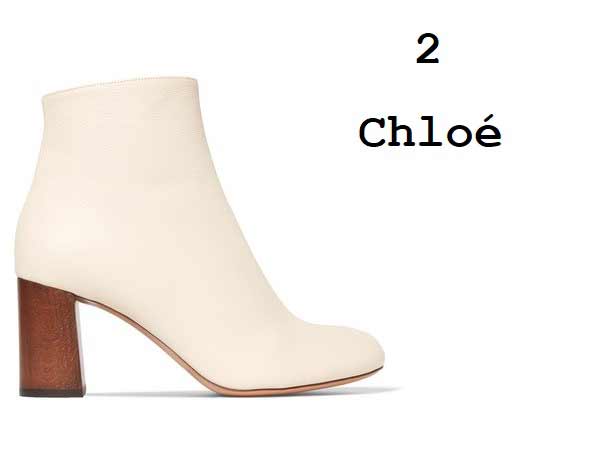 Bottines Chloé blanches