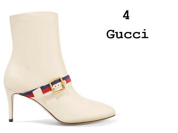 Bottines blanches pointues