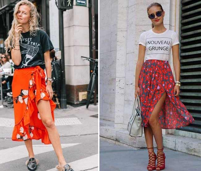 Jupe paréo à la mode: à quoi ça ressemble et qui va, photo