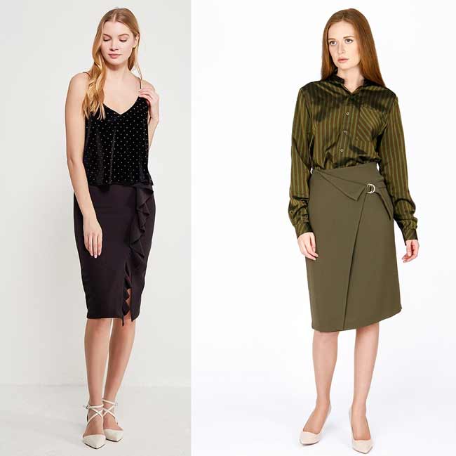 Style de bureau jupe-swarong