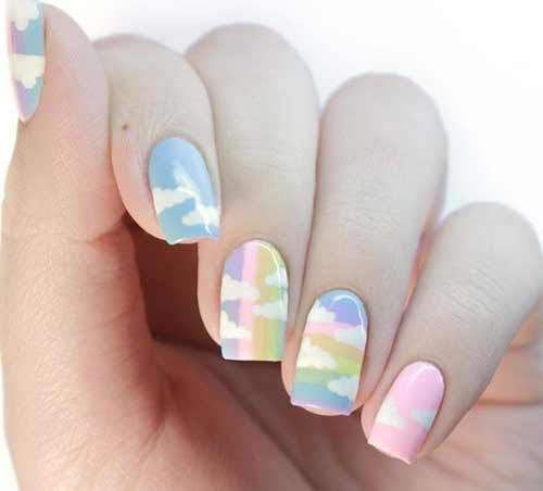 Combinaison délicate en manucure