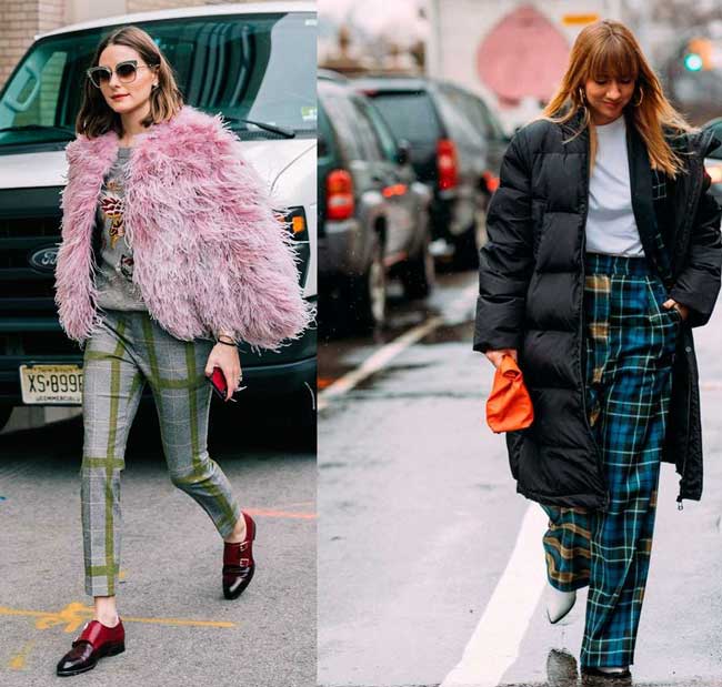 Les moyens les plus à la mode: avec quoi porter un pantalon dans une cage, aperçu