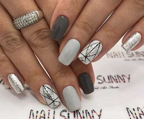 Élégant, à la mode, jeune : manucure géométrique 2026