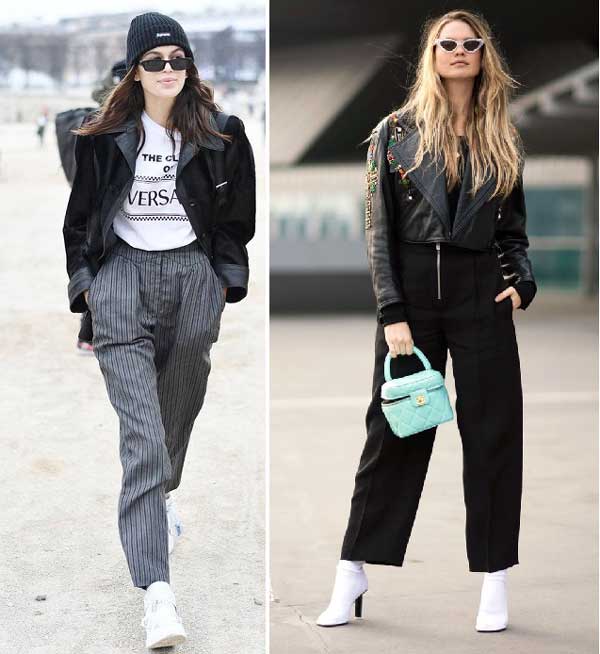 Que porter avec un pantalon large