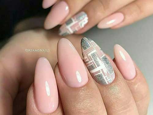 Dans le style de la manucure minimaliste 2026