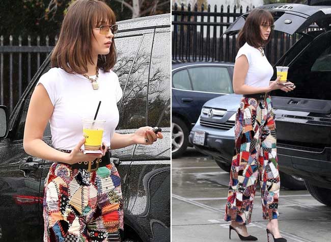 Que porter avec un pantalon large : la combinaison tendance de Bella Hadid