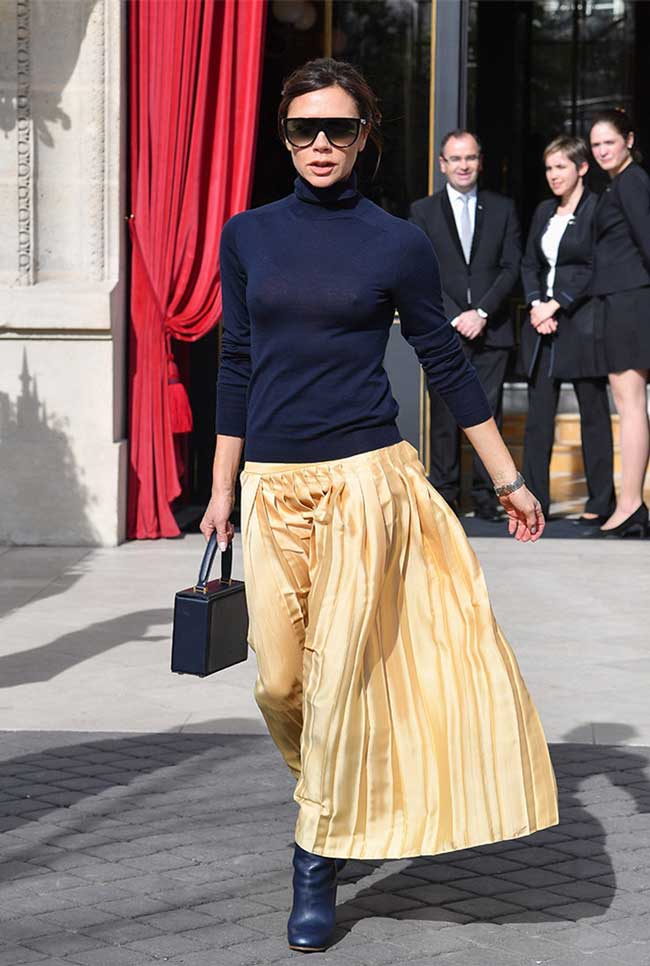 Jupe midi plissée avec quoi porter