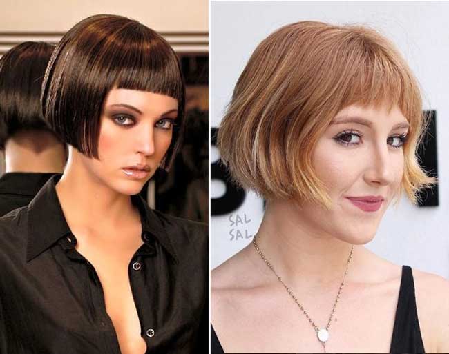 Bob et frange très courte