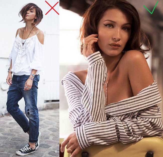 Épaules ouvertes anti-tendance