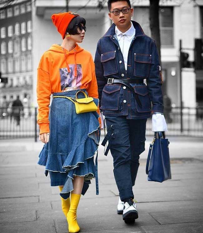 Jupe en jean réelle 2026