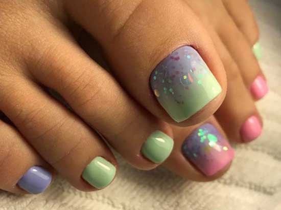 Pédicure dégradé 2026