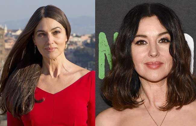 Monica Bellucci - nouvelle coupe de cheveux