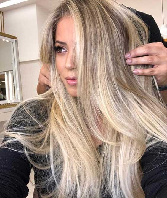 Exemples de colorations blondes