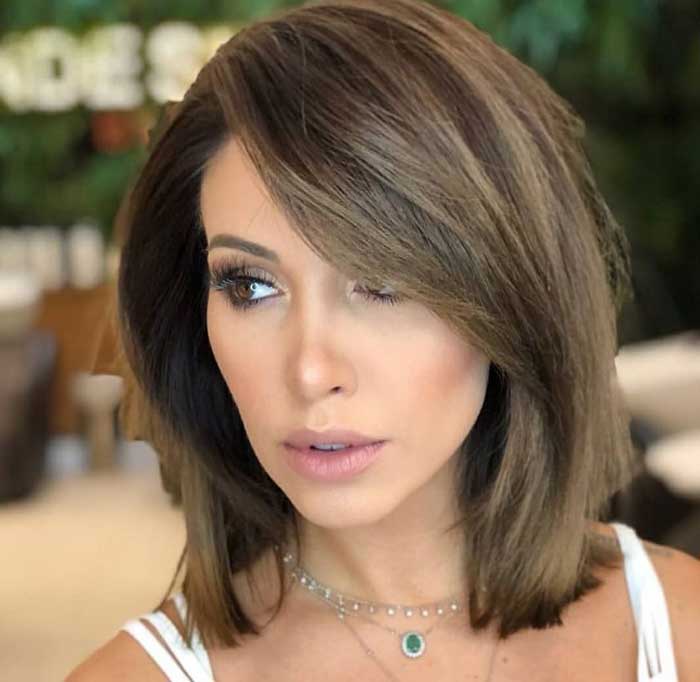 Frange oblique et shag