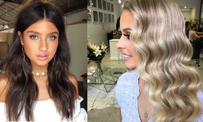 Nous sélectionnons une nuance de cheveux