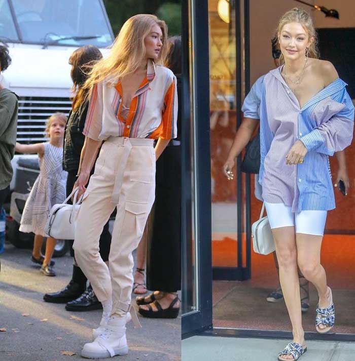 Rayure imprimée d'été à la mode