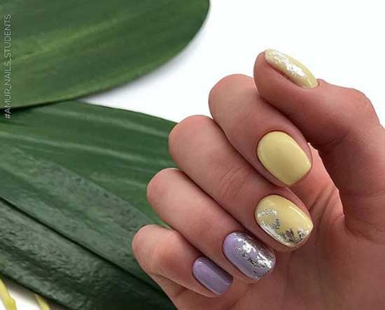 Lilas et jaune clair