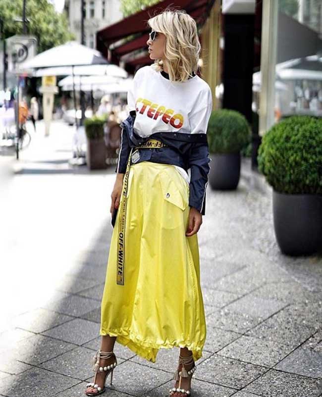 Images avec une jupe midi