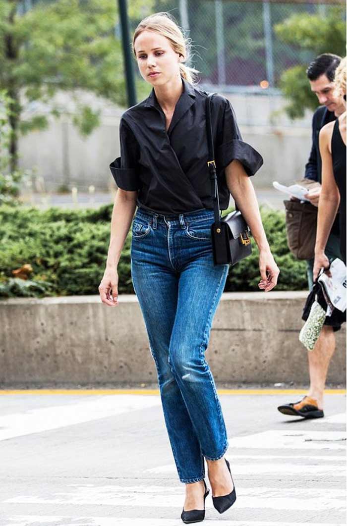 Look classique avec un jean