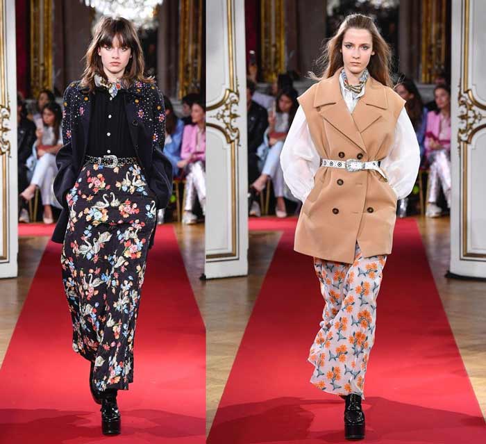 Jupes mi-longues fleuries Paul & Joe Automne 2026