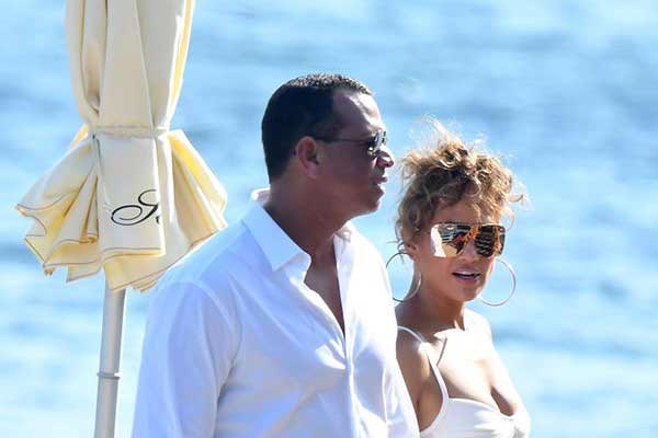 Jennifer Lopez et Alex Rodriguez en vacances