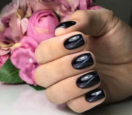 Oeil de chat de conception d'ongle