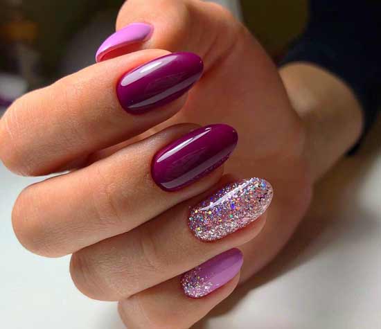 Paillettes multicolores - manucure pour l'automne 2026