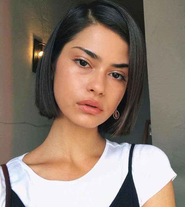 Bob court sans frange