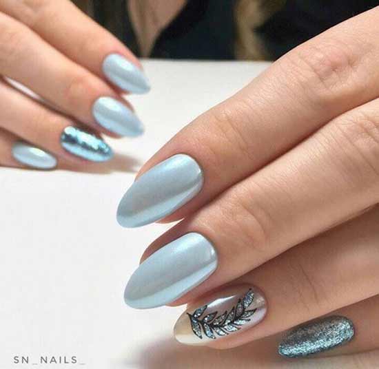 Idées de manucure grise pour les ongles longs