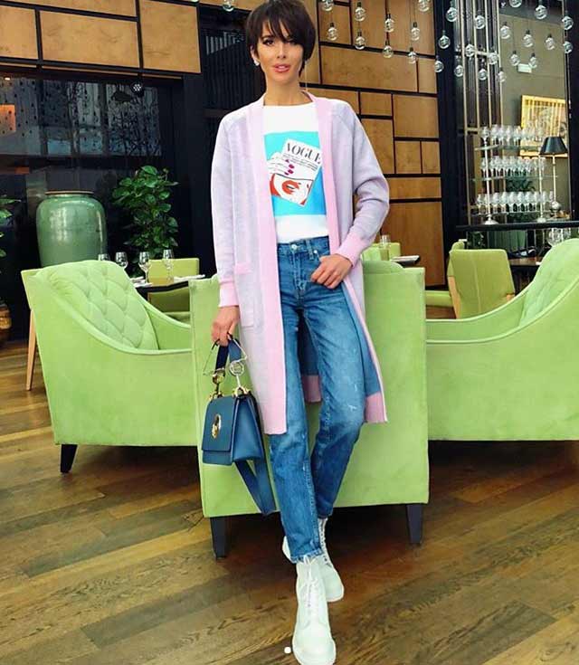 Cardigan avec un jean