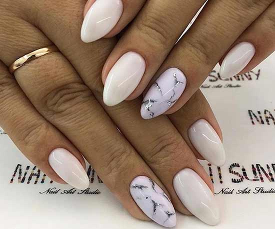 Manucure au lait pour femme