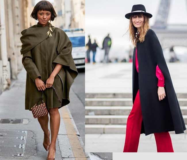 Manteau cape street style