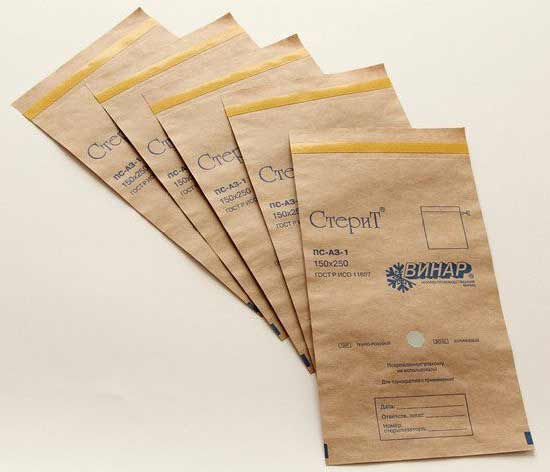 Sac kraft pour instruments stériles