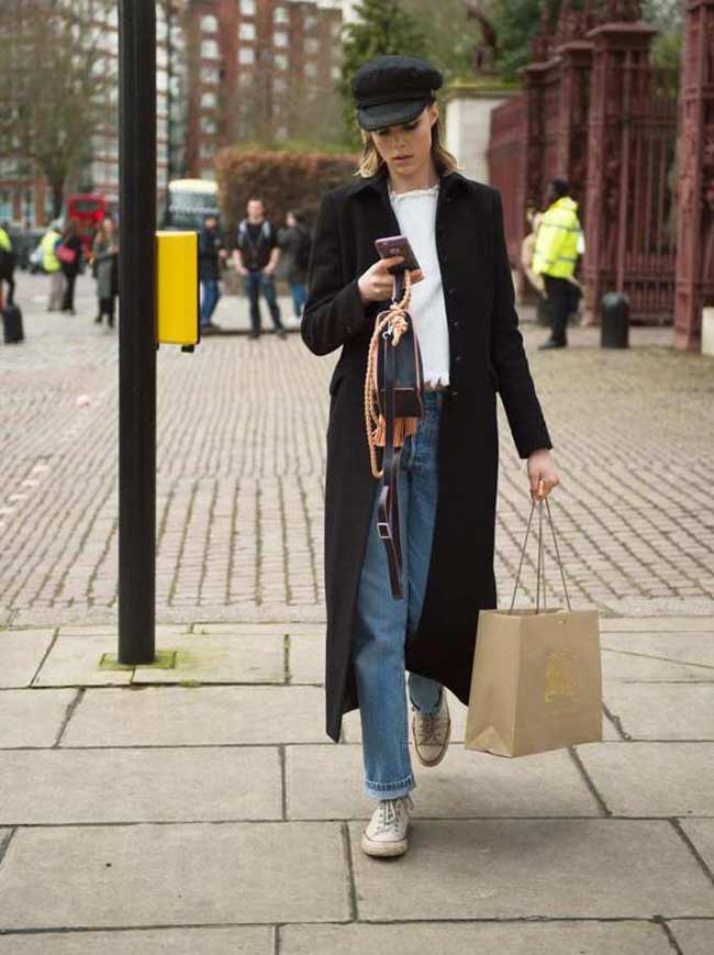 Long manteau d'automne à la mode 2025-2026