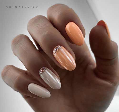 Conception d'ongles bicolore avec frottement