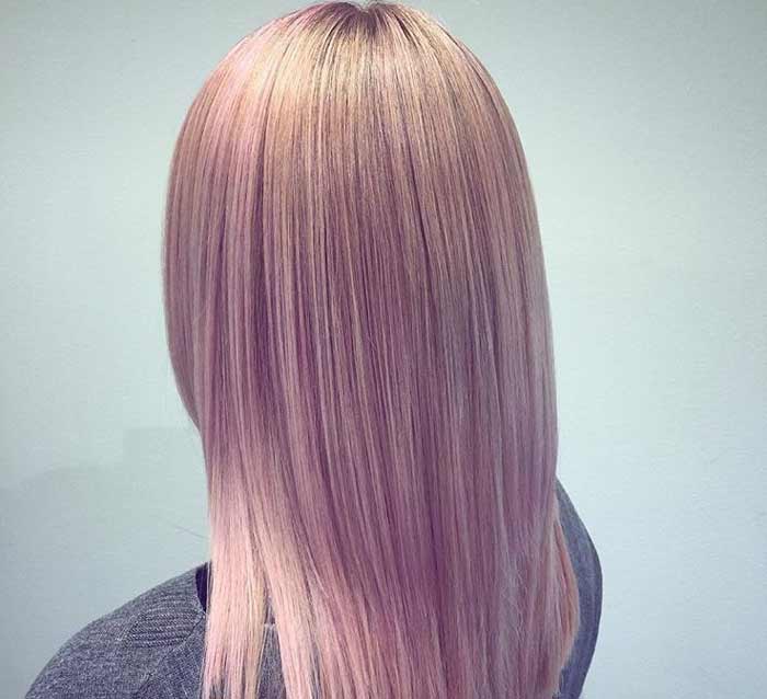 Coloration colorée pour les blondes