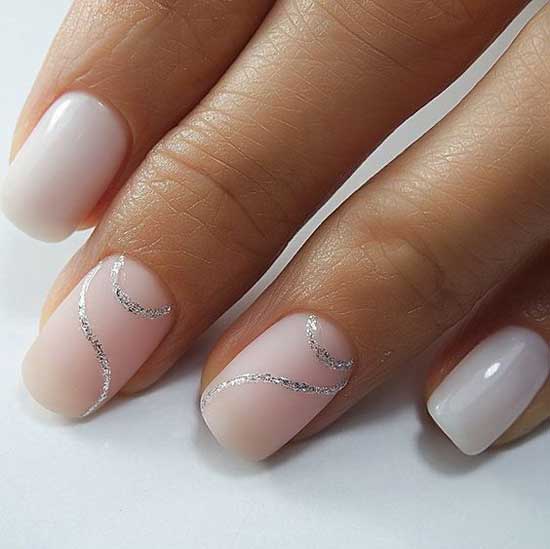 Idées d'art d'ongle de manucure au lait