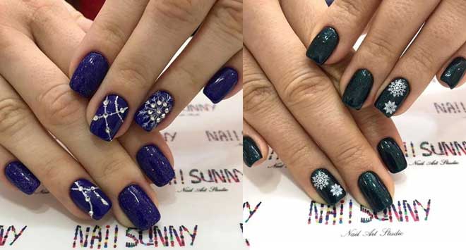 Palette d'hiver 2026 en manucure