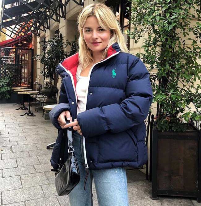 Doudoune courte à la mode