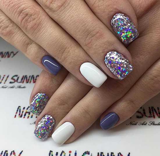 Manucure contrastée hiver 2026