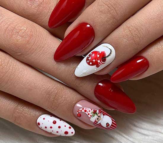 Impression du Nouvel An sur les ongles 2026